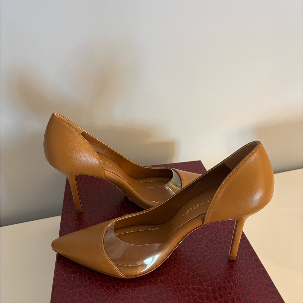 Tamara Mellon Camel Pointed Toe Heels